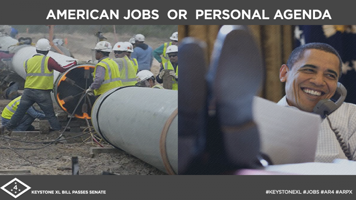 It is #TimeToBuild the Keystone XL Pipeline.