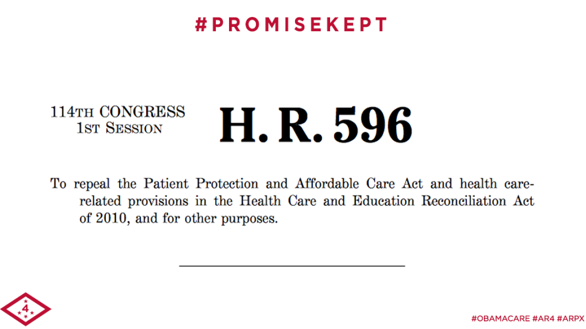 The language of the Obamacare repeal.