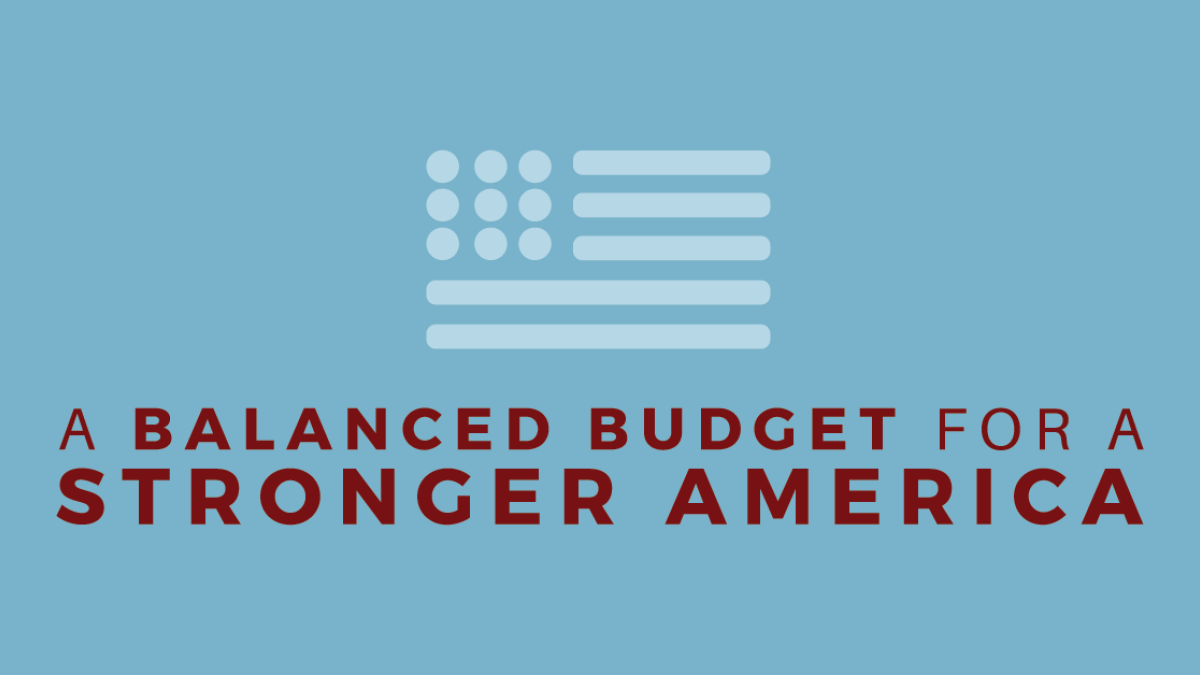 A balanced budget for a stronger America.
