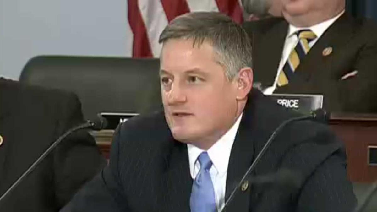 Bruce asking questions during Wednesday's (February 4, 2015) budget hearing.