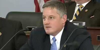 Bruce asking questions during Wednesday's (February 4, 2015) budget hearing.