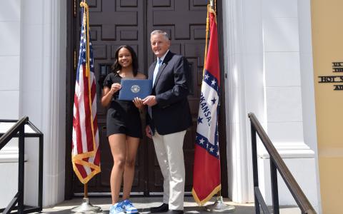 Westerman with Ajaiah Harris